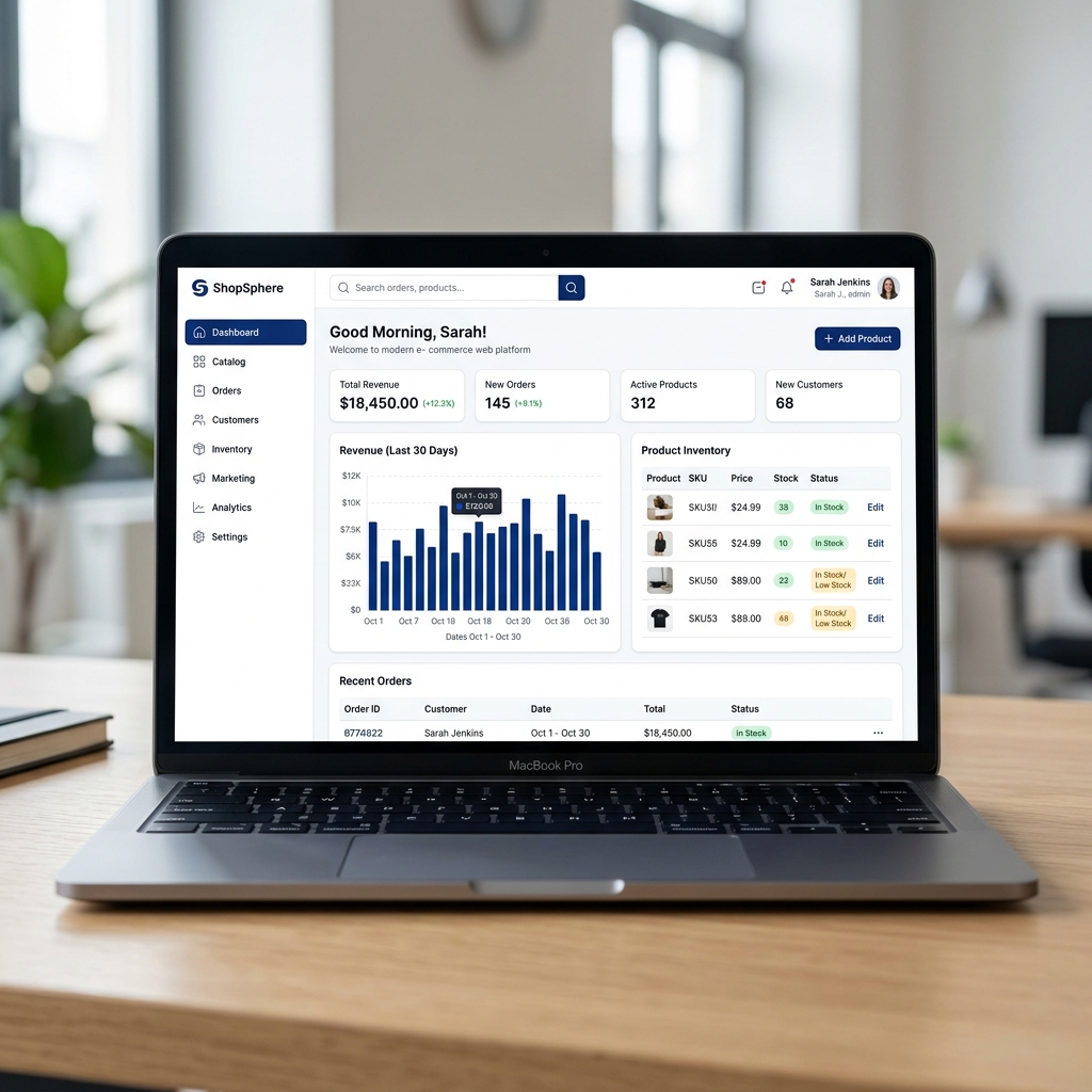 ShopSphere Dashboard